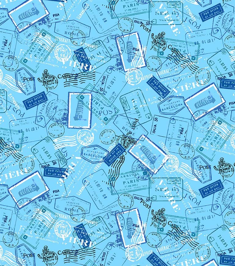 Michael Miller Fabrics - Michael Miller Prints Direct - Choice FabricsDS-95618-001 - CX9215-BLUE-D