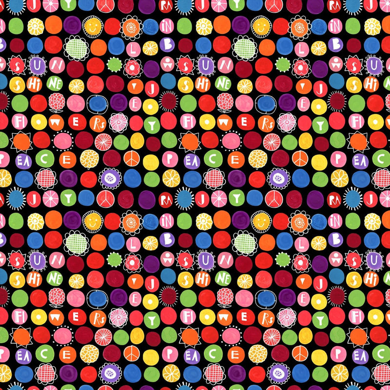 Michael Miller Fabrics - Michael Miller Prints Direct - Choice FabricsDS-95843-001 - DDC10124-BLAC-D
