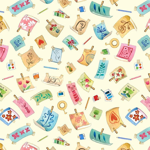 Michael Miller Fabrics - Michael Miller Prints Direct - Choice FabricsDS-95915-001 - DDC11748-CREM-D