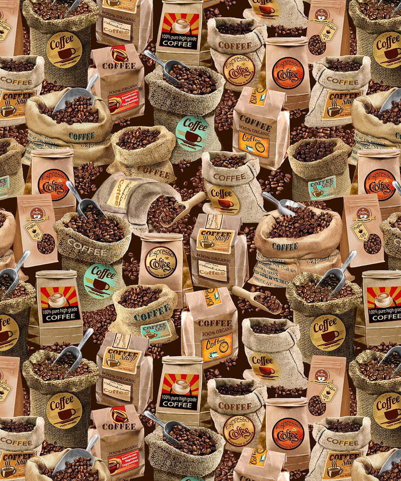 Michael Miller Fabrics - Michael Miller Prints Direct New - Choice FabricsDS-96189-001 - DCX12052-COFF-D