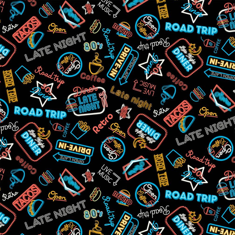 Michael Miller Fabrics - Michael Miller Prints Direct New - Choice FabricsDS-96228-001 - DCX12089-BLAC-D