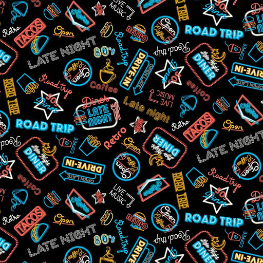 Michael Miller Fabrics - Michael Miller Prints Direct New - Choice FabricsDS-96228-001 - DCX12089-BLAC-D