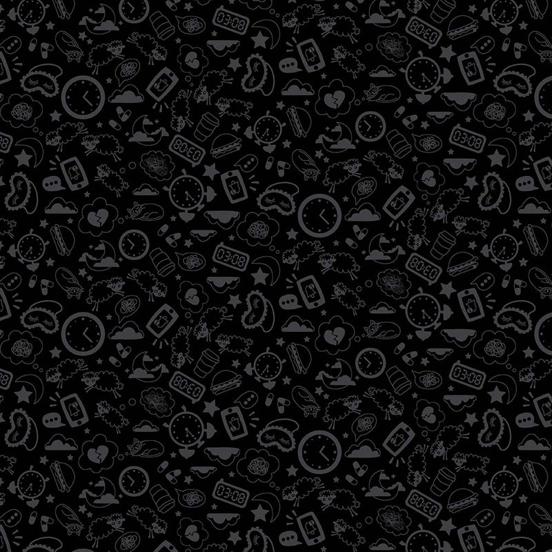 Michael Miller Fabrics - Michael Miller Prints Direct New - Choice FabricsDS-96304-001 - DCX12252-BLAC-D