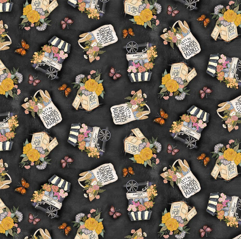 Michael Miller Fabrics - Michael Miller Prints Direct New - Choice FabricsDS-96337-001 - DDC11825-BLAC-D