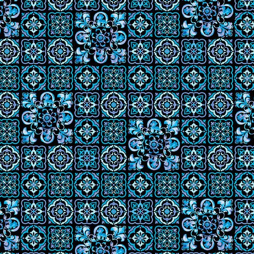 Benartex LLC - Benartex Prints Direct - Blooming Crystals - Choice FabricsDS-99073-001 - 17192-84