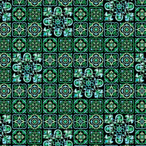 Benartex LLC - Benartex Prints Direct - Blooming Crystals - Choice FabricsDS-99076-001 - 17192-40