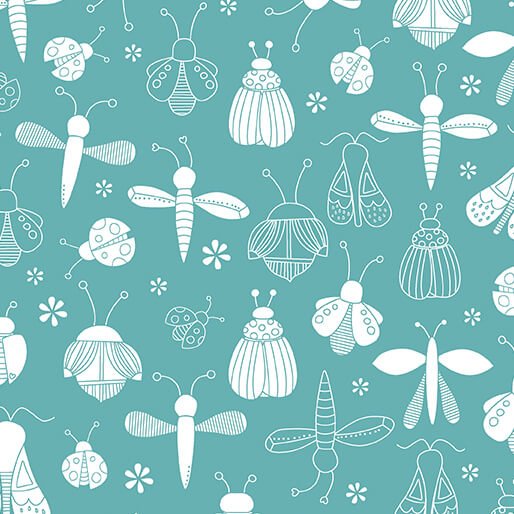 Benartex LLC - Benartex Prints Direct - Lucky Bugs - Choice FabricsDS-99417-001 - 16557-83