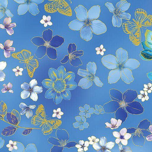 Benartex LLC - Benartex Prints Direct - Metallic Impressions - Choice FabricsDS-99438-001 - 14063M-50