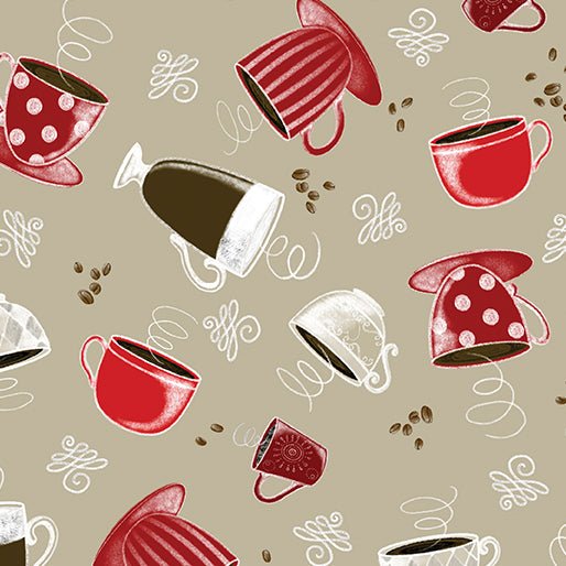 Benartex LLC - Benartex Prints Direct - Perfect Brew - Choice FabricsDS-99524-001 - 14921-70