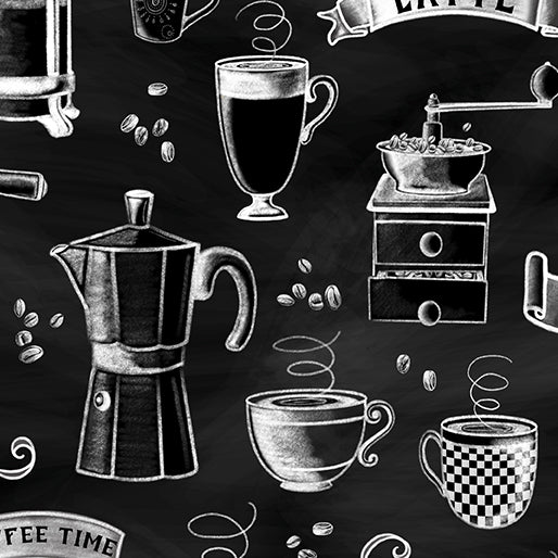 Benartex LLC - Benartex Prints Direct - Perfect Brew - Choice FabricsDS-99527-001 - 14922-91