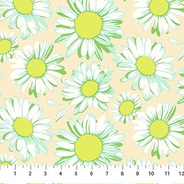 Daily Crush Sunshine Daisies Ivory 44"/45" Fabric Per Yard - Choice Fabrics91281-12