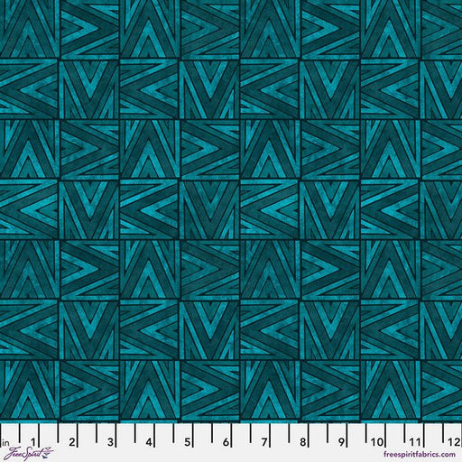 Dark Teal Flight Pattern What the Birds Said Cotton 44"/45" Fabric Per Yard - Choice FabricsPWCD155.XDKTEAL