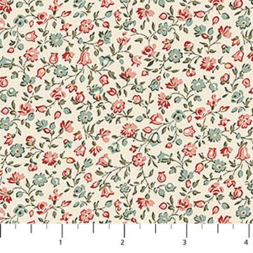 Ditsy Toss Multi Cream Manoir Antiques Road Show 44"/45" Cotton Fabric Per Yard - Choice Fabrics28973-11