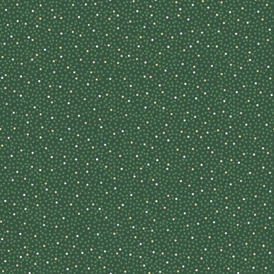 Dots Metallic Green Merry Mix 43"/44" Cotton Fabric Per Yard - Choice FabricsMASM11118-G