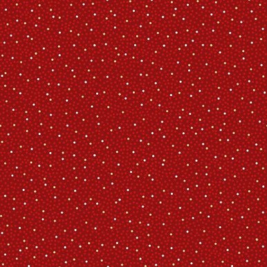 Dots Metallic Red Merry Mix 43"/44" Cotton Fabric Per Yard - Choice FabricsMASM11118-R