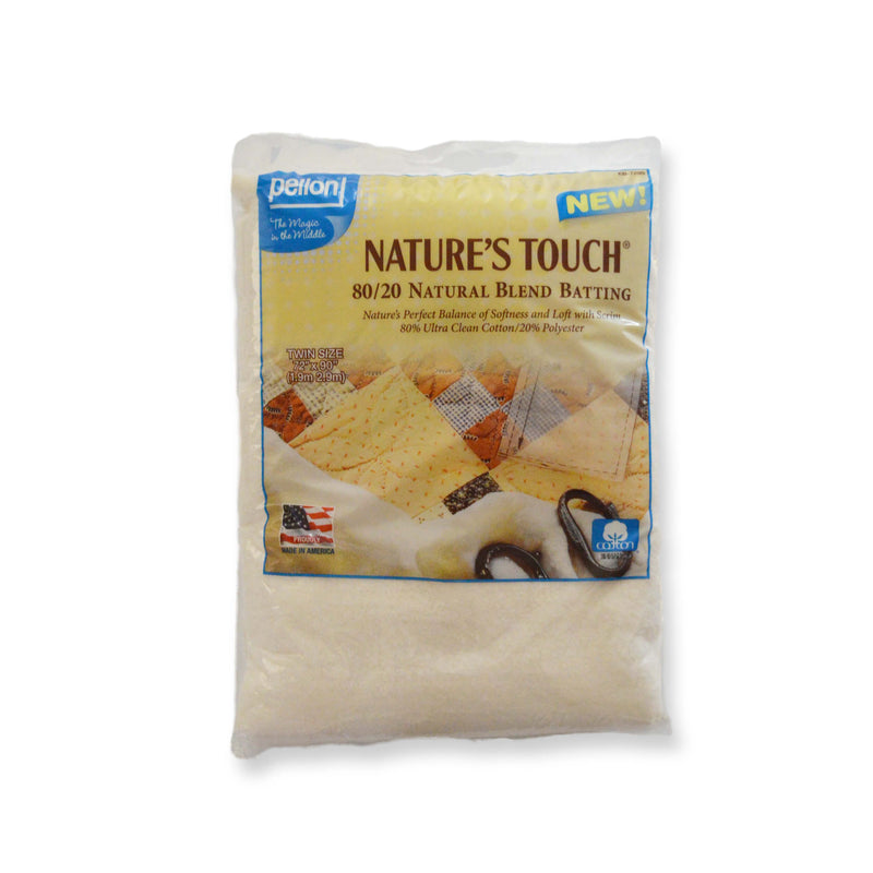Pellon® 80/20 Cotton/Polyester Batting With Scrim – 72" x 90" Twin Size Package – Natural - Choice FabricsDSE7290PKG