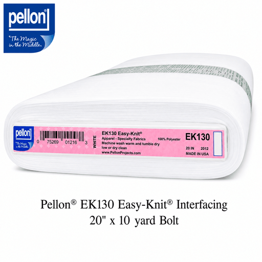 Pellon® EK130 Easy-Knit® Interfacing 20" x 10 yard Bolt (White) - Choice FabricsDSEK130-2010BOLT