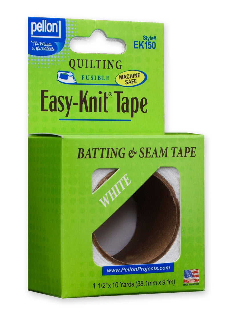 Pellon® Easy-Knit® Fusible Tape – 1.5" x 10 Yard Package – White - Choice FabricsDSST-EK150-10PKG