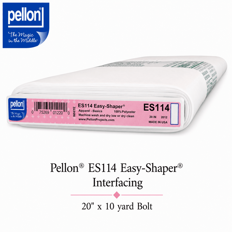 Pellon® ES114 Easy-Shaper® Interfacing 20" x 10 yard Bolt (White) - Choice FabricsDSES114-2010BOLT