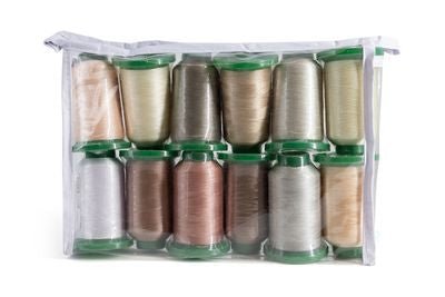 Luxury Exquisite 12-Spool Pack - Light Neutrals - Choice FabricsEXQLN12SP