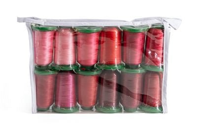 Luxury Exquisite 12-Spool Pack - Reds - Choice FabricsEXQR12SP