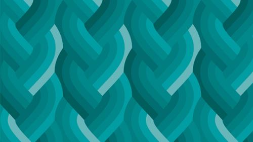 Echo Braid Teal Cotton 44" / 45" Fabric per yard - Choice Fabrics42380-20