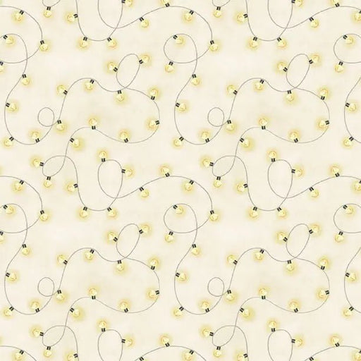 Evergreen Escape String Lights All Over Sand Cotton 44"/45" Fabric Per Yard - Choice Fabrics3059-20064-259