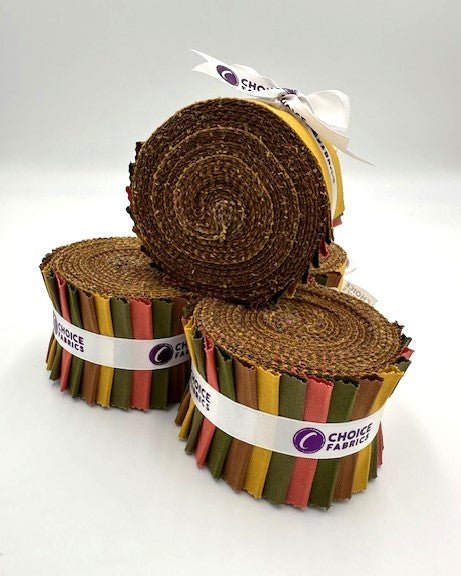 Supreme Solids - 2.5" Roll - Autumn Hues (20 cuts) - Choice Fabrics