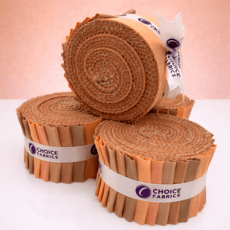 Supreme Solids - 2.5" Roll - Peach Fuzz (20 cuts) - Choice FabricsFE-62273-012