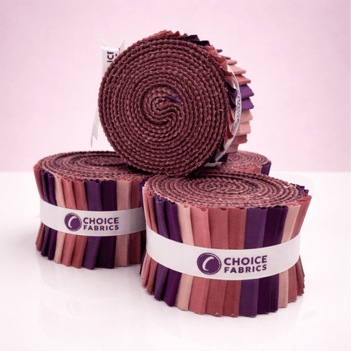 Supreme Solids - 2.5" Roll - Sugar Plum (20 cuts) - Choice FabricsFE-62273-017