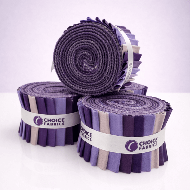 Supreme Solids - 2.5" Roll - Purple Haze (20 Strips) - Choice FabricsFE-62273-018
