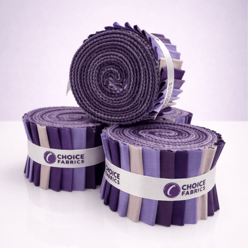 Supreme Solids - 2.5" Roll - Purple Haze (20 Strips) - Choice FabricsFE-62273-018