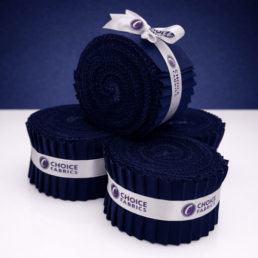 Supreme Solids - 2.5" Roll - Navy (20 cuts) - Choice FabricsFE-62278-005