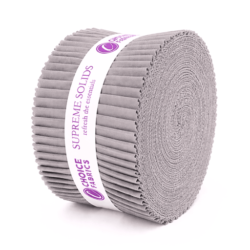 Supreme Solids - 2.5" Roll - Light Ash Gray (40 strips) - Choice FabricsFE-62278-007
