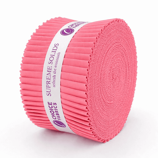 Supreme Solids - 2.5" Roll - Flamingo Pink (20 cuts) - Choice FabricsFE-62278-021