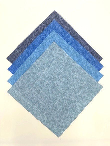 Grain of Color - Blues - Choice FabricsFE-62280-007