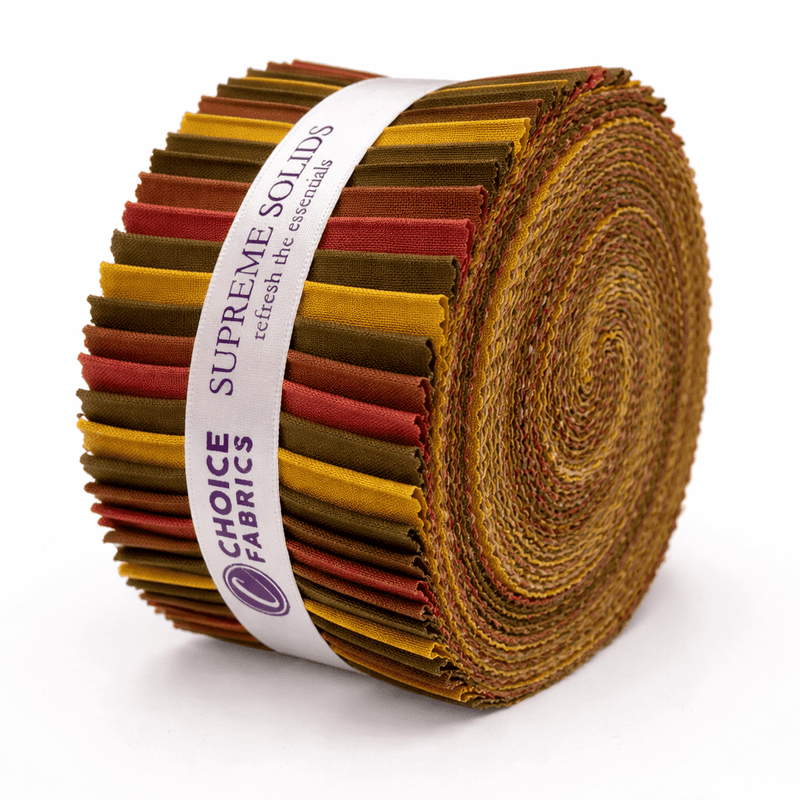 Supreme Solids - 2.5" Roll - Autumn Hues (40 Strips) - Choice FabricsFE-AUTUMN-001