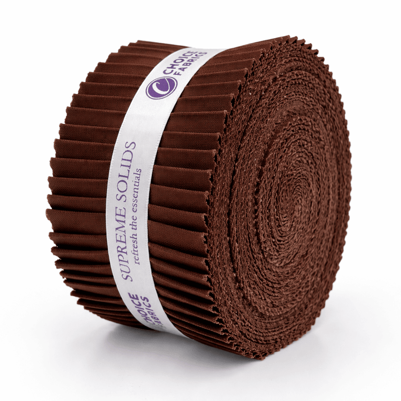 Supreme Solids - 2.5" Roll - Brunette (40 Strips) - Choice FabricsFE-62282-001