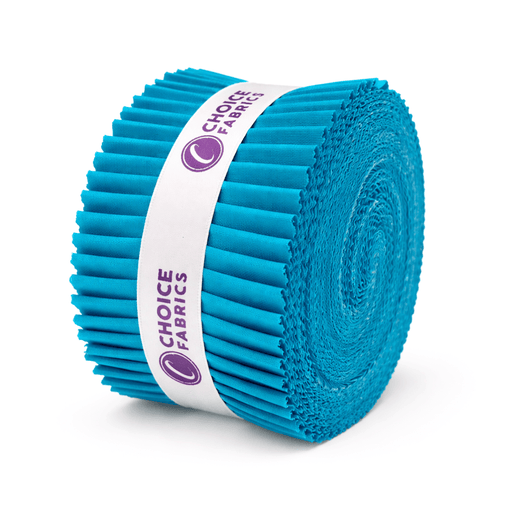 Supreme Solids - 2.5" Roll - Scuba Blue (40 Strips) - Choice FabricsFE-62282-004