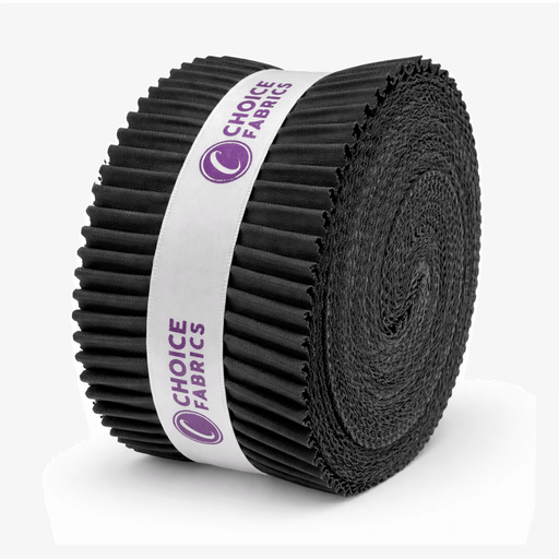 Supreme Solids - 2.5" Roll - Charcoal (40 Strips) - Choice FabricsFE-62282-008