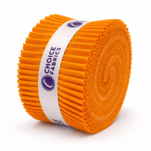 Supreme Solids - 2.5" Roll - Pumpkin Orange (40 Strips) - Choice FabricsFE-62282-010