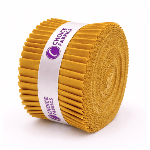 Supreme Solids - 2.5" Roll - Golden Rod (40 Strips) - Choice FabricsFE-62282-011