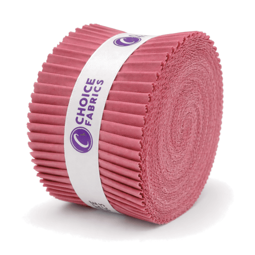 Supreme Solids - 2.5" Roll - Rosey Mauve (40 Strips) - Choice FabricsFE-62282-013
