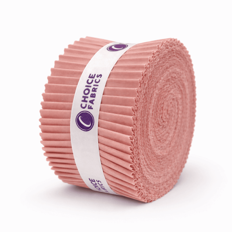 Supreme Solids - 2.5" Roll - Pink Adobe (40 Strips) - Choice FabricsFE-62282-018