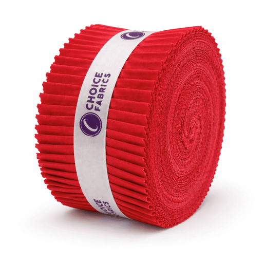 Supreme Solids - 2.5" Roll - Strawberry (40 Strips) - Choice FabricsFE-62282-022