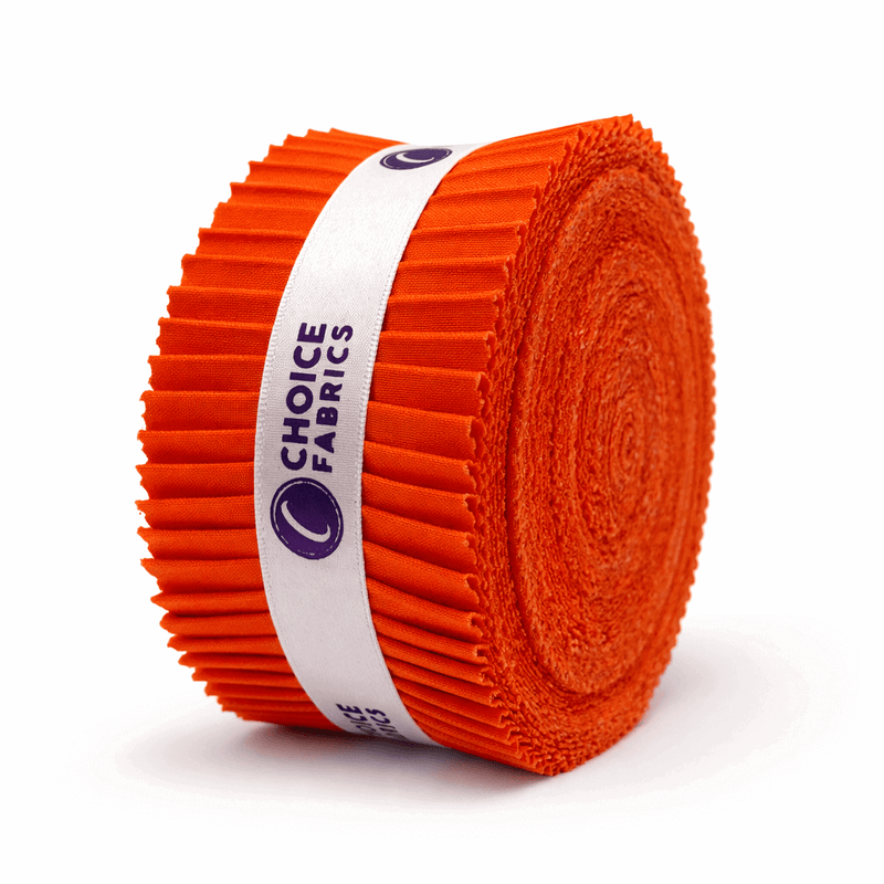 Supreme Solids - 2.5" Roll - Burnt Orange (40 Strips) - Choice FabricsFE-62282-026