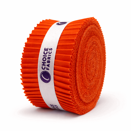 Supreme Solids - 2.5" Roll - Burnt Orange (40 Strips) - Choice FabricsFE-62282-026