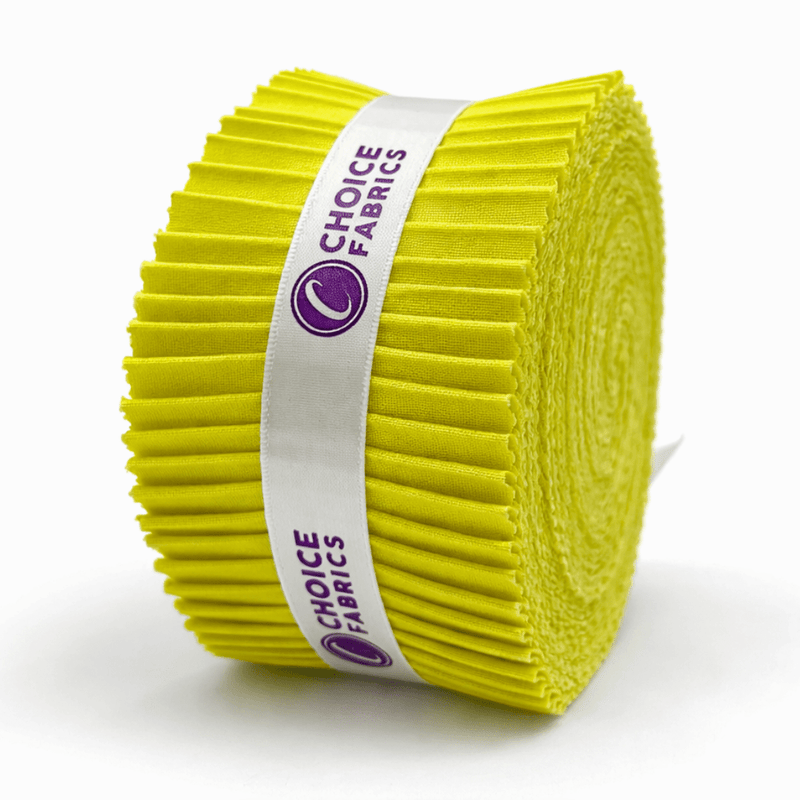 Supreme Solids - 2.5" Roll - Chartreuse (40 Strips) - Choice FabricsFE-62282-028