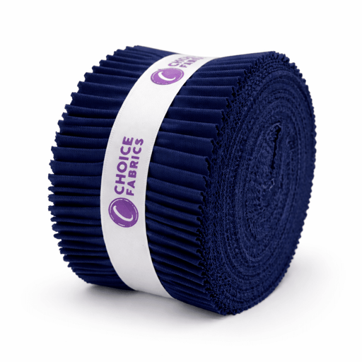 Supreme Solids - 2.5" Roll - Navy (40 Strips) - Choice FabricsFE-62282-030