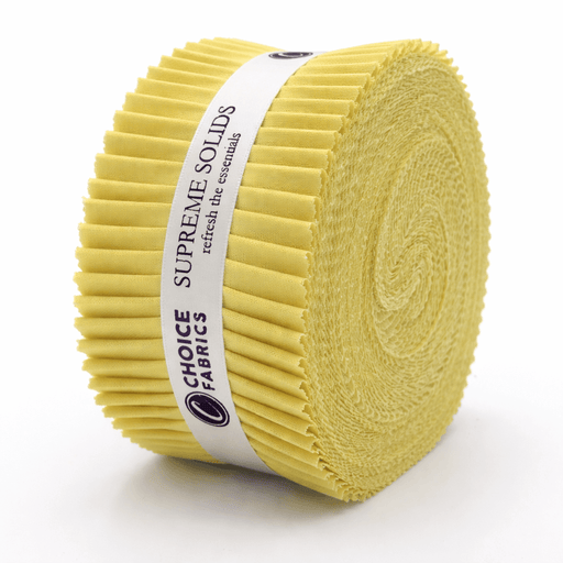 Supreme Solids - 2.5" Roll - Butter (40 Strips) - Choice FabricsFE-62282-033